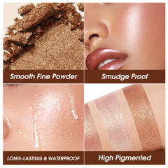 LANGMANNI 5 Colors High Light Contour Palette for Natural Bright Makeup