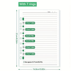 A5 Refill Paper for Binder Journal 200 Pages