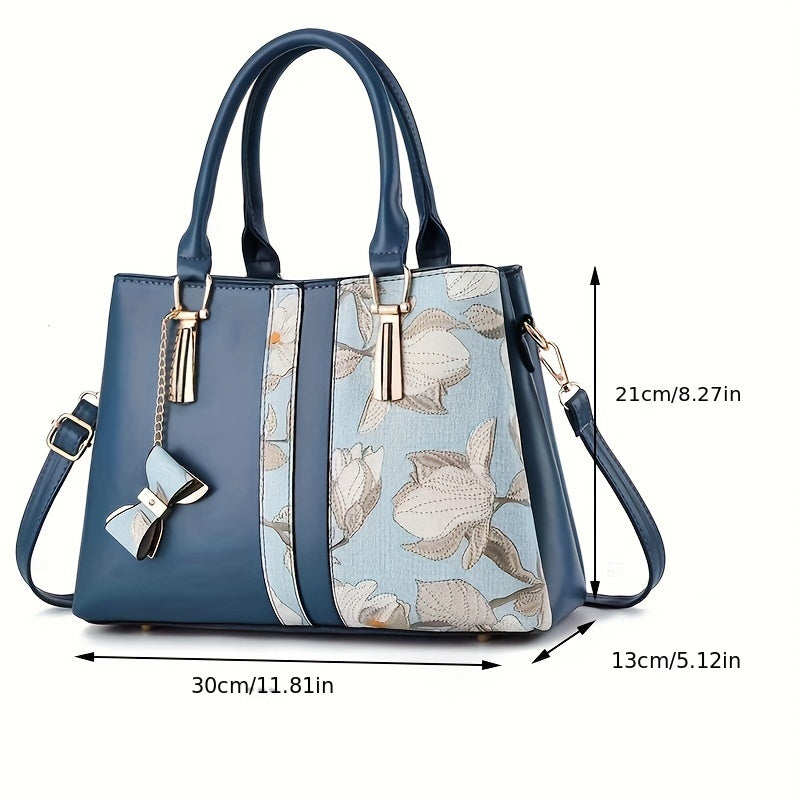 Floral Pattern Crossbody Handbag Large Capacity