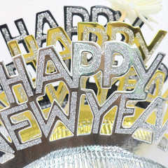 Happy Year Paper Headband Christmas Party Hairbands