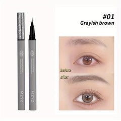 Long Lasting Waterproof Eyebrow Pencil Fine Nib Brown Gray Shades