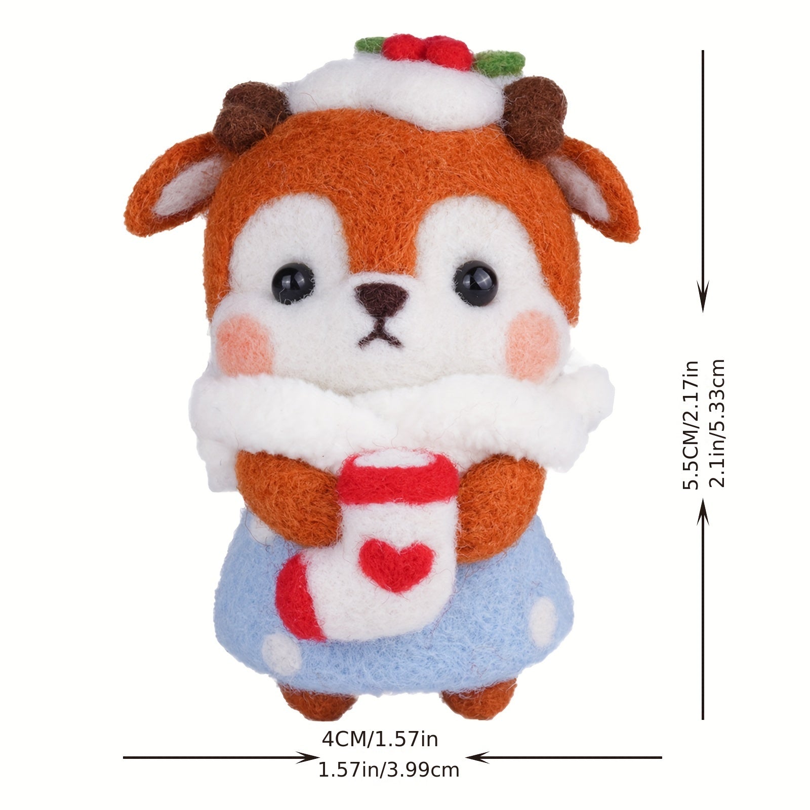 Needle Felting Kit for Beginners - Little Fox Doll Craft DIY