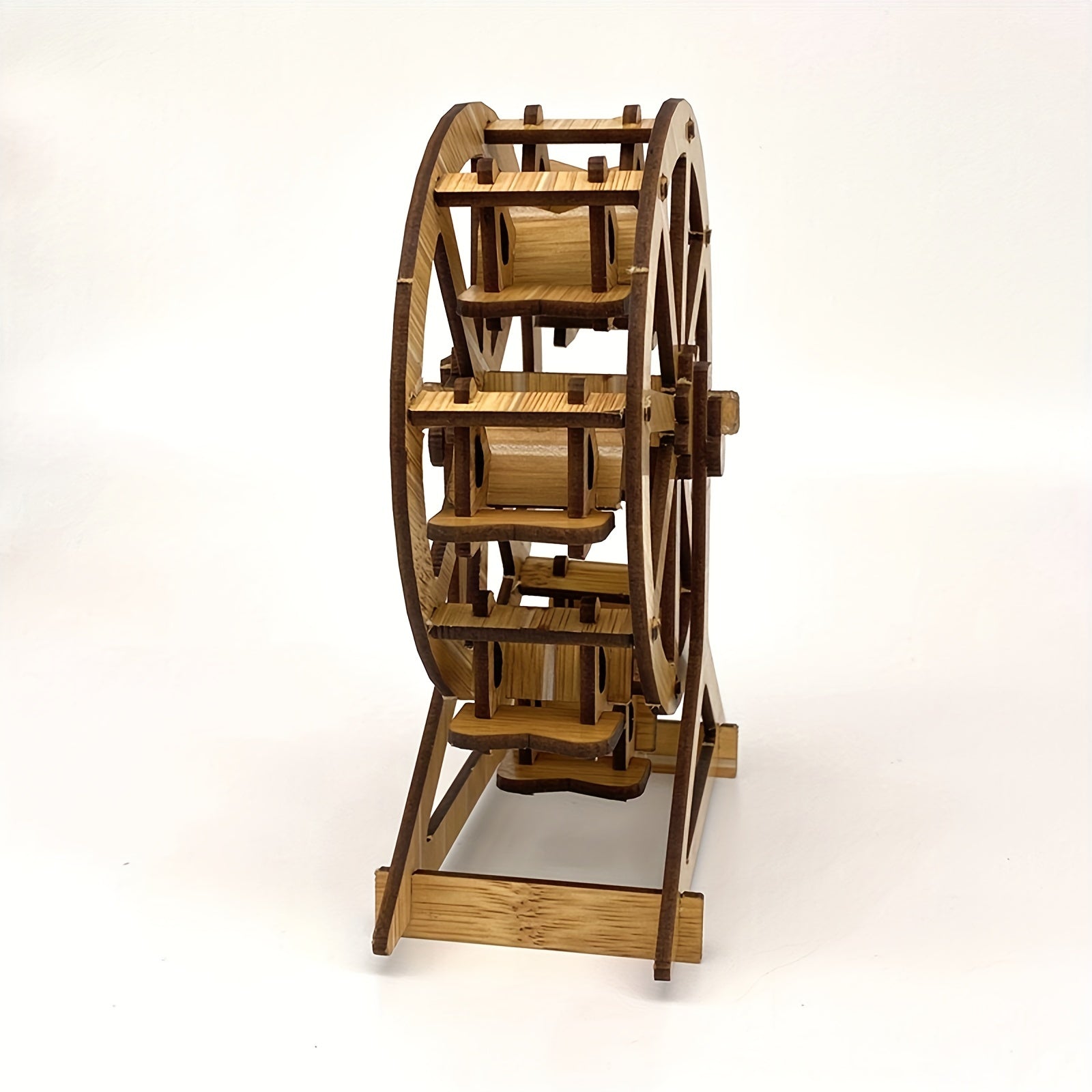 Wooden Ferris Wheel 3D Puzzle Assembly Kit Brain Teaser Educational Model