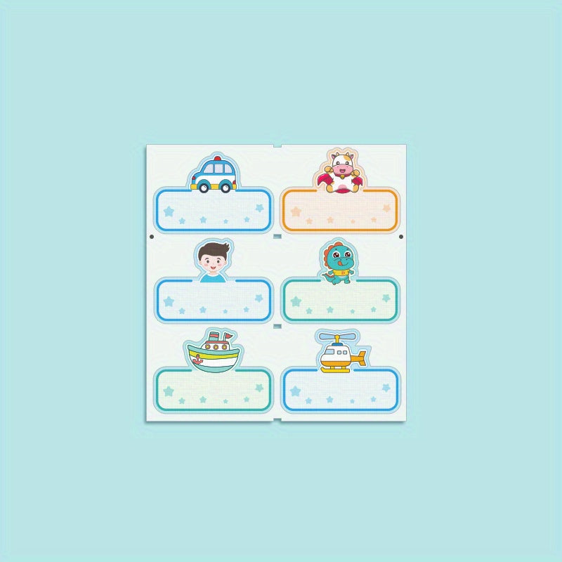 Waterproof Name Stickers School Uniform Embroidery Clothes Leather Tag Name Stic
