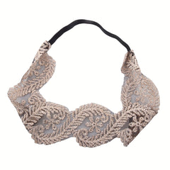 Vintage Lace Headband Embroidered Hairband Women's Accessories