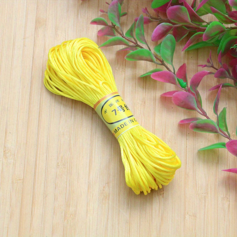 18m 708inch Chinese Knot Rope Line 7 Handwoven Rope Red String Bracelet