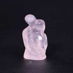 Natural Opal Rose Quartz Obsidian Red Network Carving Stones