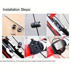 Waterproof GPS Bike Computer Cycle Speedometer LCD Display