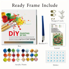 Halloween Pumpkin Painting Kit with Brushes and Paint