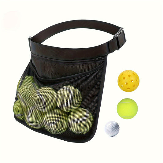 Tennis Storage Bag Pickleball Bag Portable Ball Waist Bag Tennis Pick up Bag