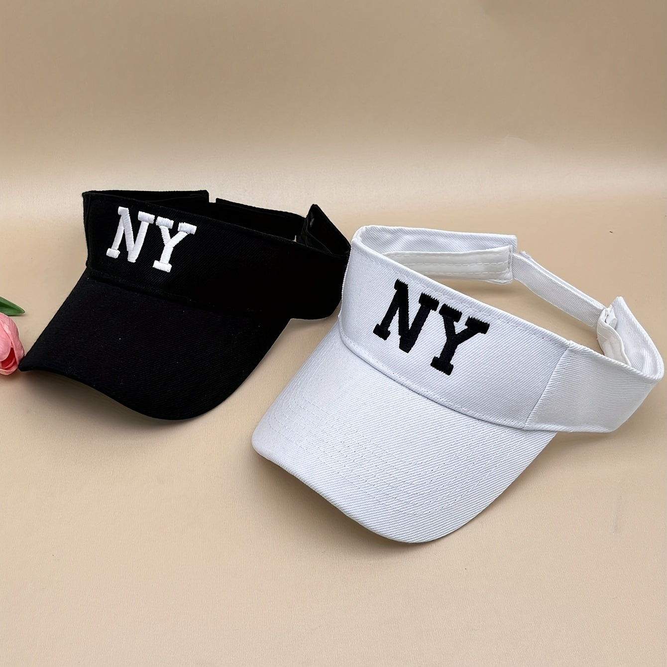Couple Visor Hats Embroidered Sun Protection Baseball Cap