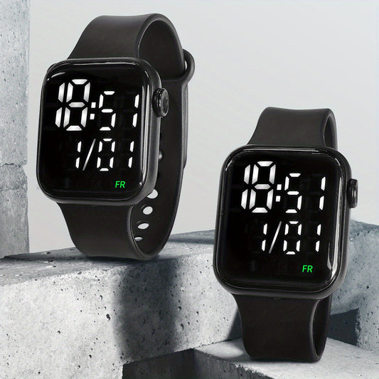 2pcs Sports LED Rolling Watches Non Waterproof