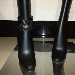 Rhinestone Anklet High Heel Ankle Bracelet Nightclub Jewelry
