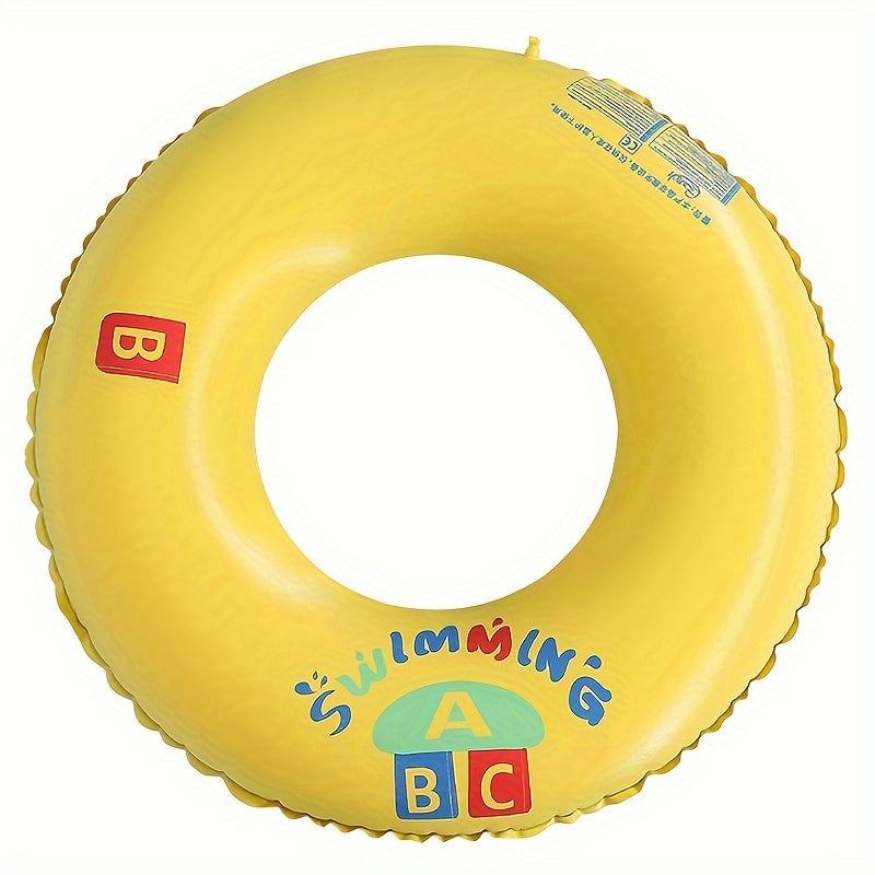 Letter Pattern Swimming Ring Thick PVC Swim Float Pool Accessories