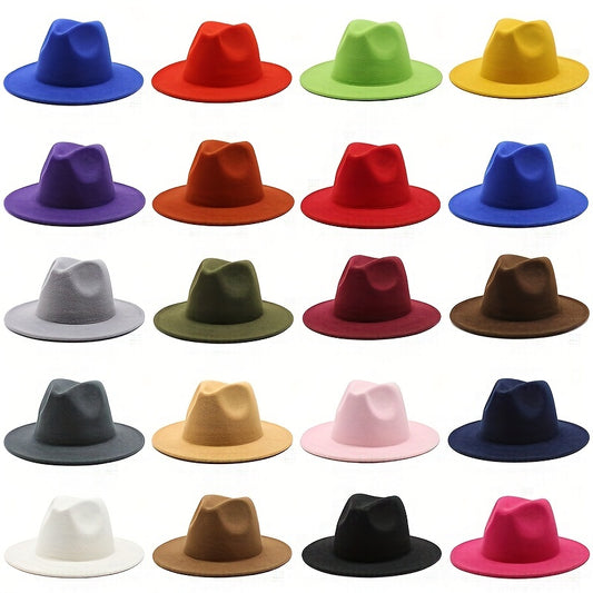 Y2K British Cowboy Hat Lightweight Sun Jazz Fedora Cap