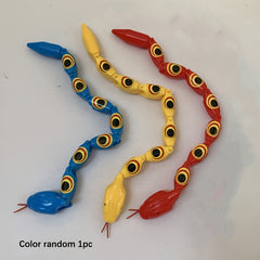Plastic Snake Toy Twisting Joint Trick Small Nostalgia Childhood