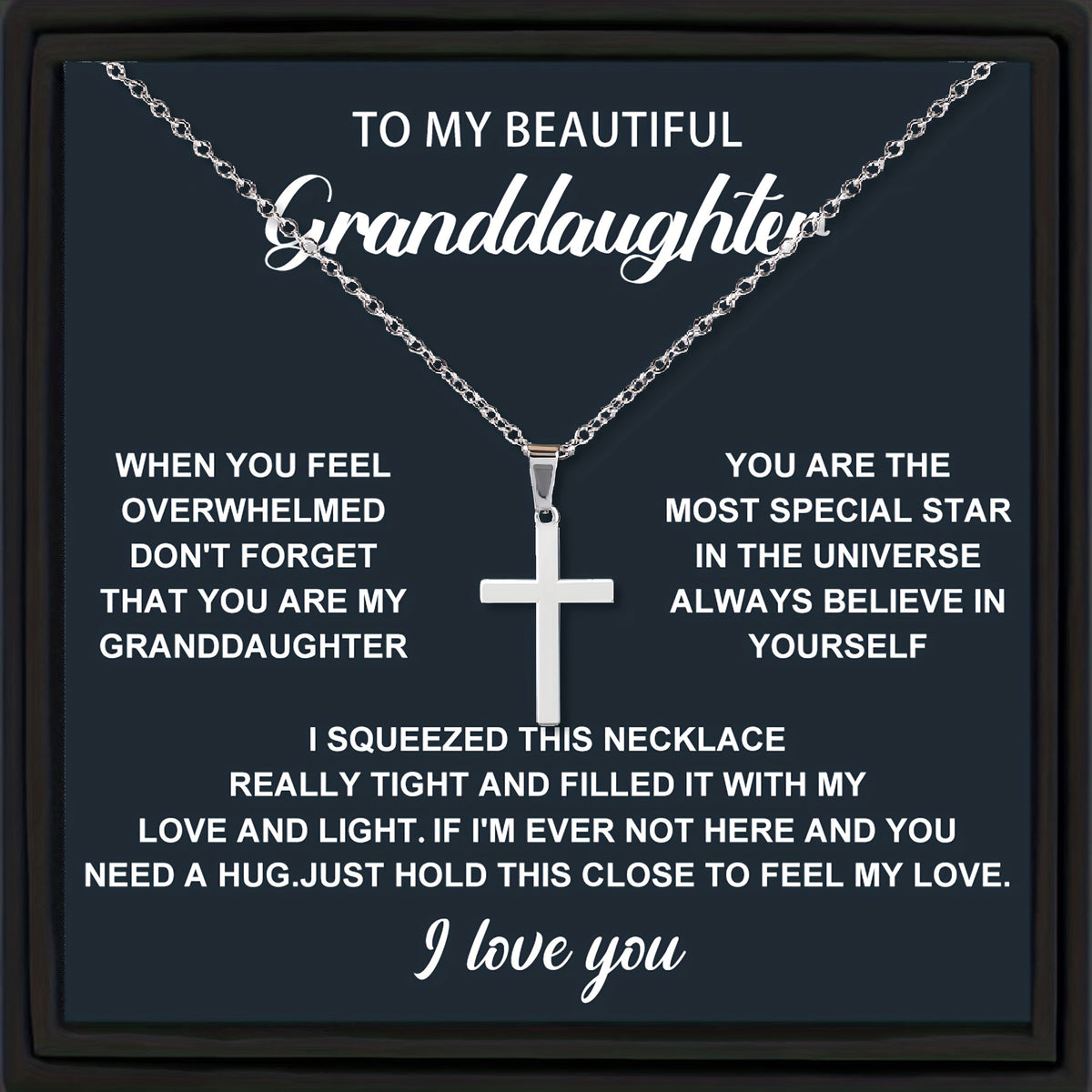 Y2K Small Cross Necklace Christmas Gift for Girls