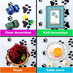 Dog Footprints And Paws Party Tablecloth