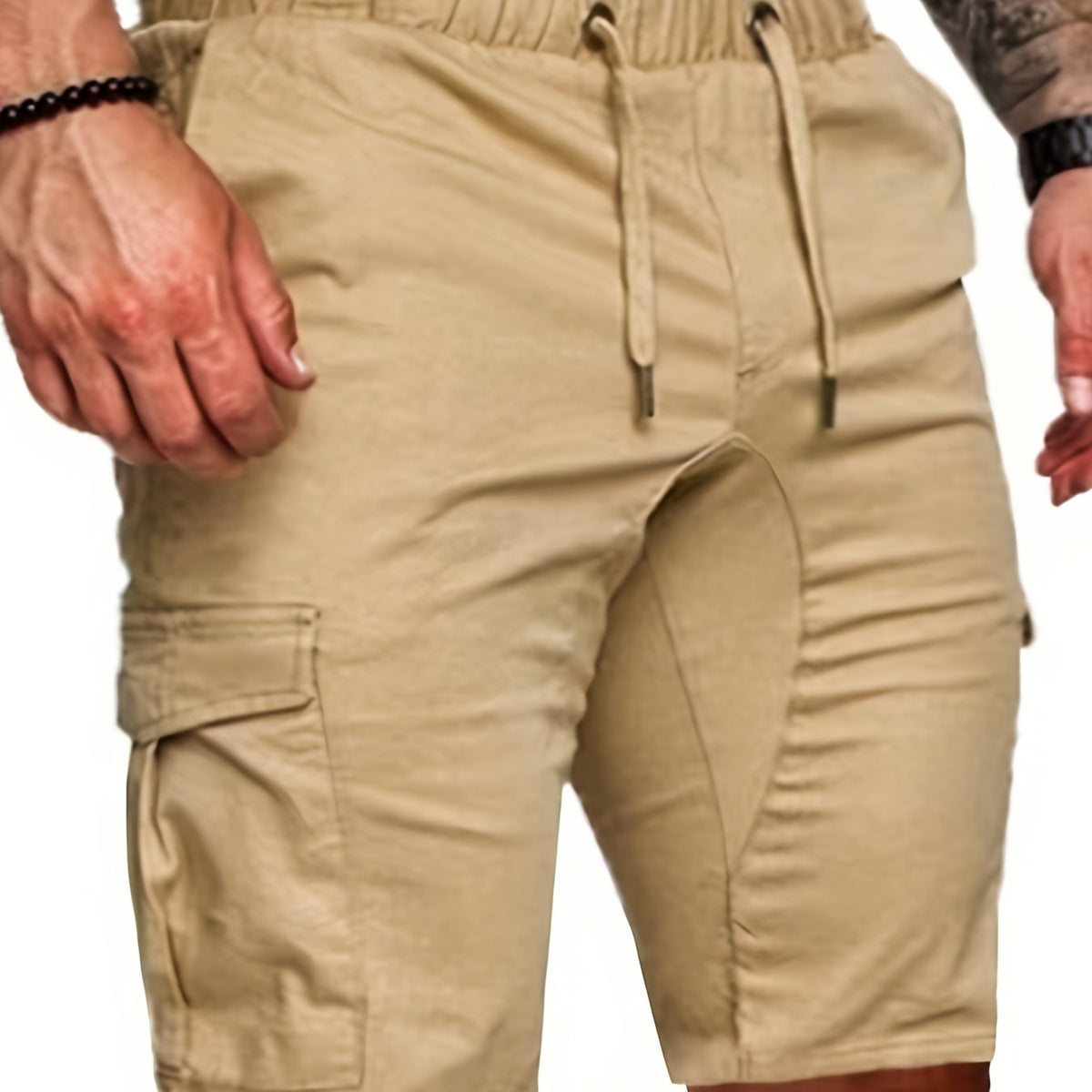 Men's Cotton Cargo Shorts for Summer Activities