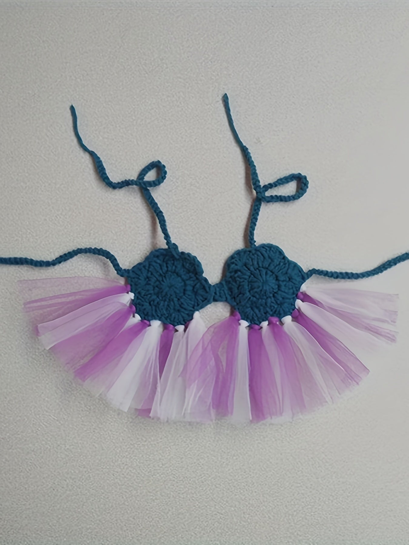 Baby s Mermaid Dress Up Costume Hand knitted Sweater Set