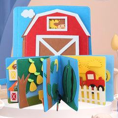 Children's Felt Puzzle Book 3D Baby Cloth Book Early Education Learning Board
