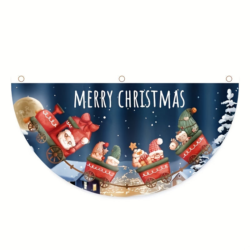 Christmas Outdoor Hanging Flag Cartoon Digital Printing Scene Decoration