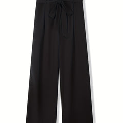  Women's Wide Leg Trousers With Belt