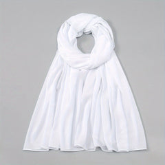 Crinkle Chiffon Hijab Solid Scarf Shawl Windproof Head Wrap Turban
