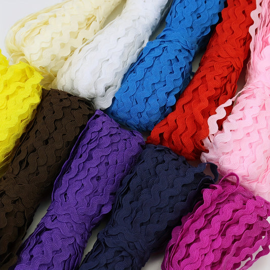 Colorful Wave Fringe Ribbon Lace Trim for Sewing Clothes Home Wedding Decoration