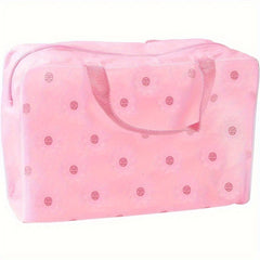 Floral Pattern Travel Toiletry Bag Waterproof Cosmetic Storage Pouch