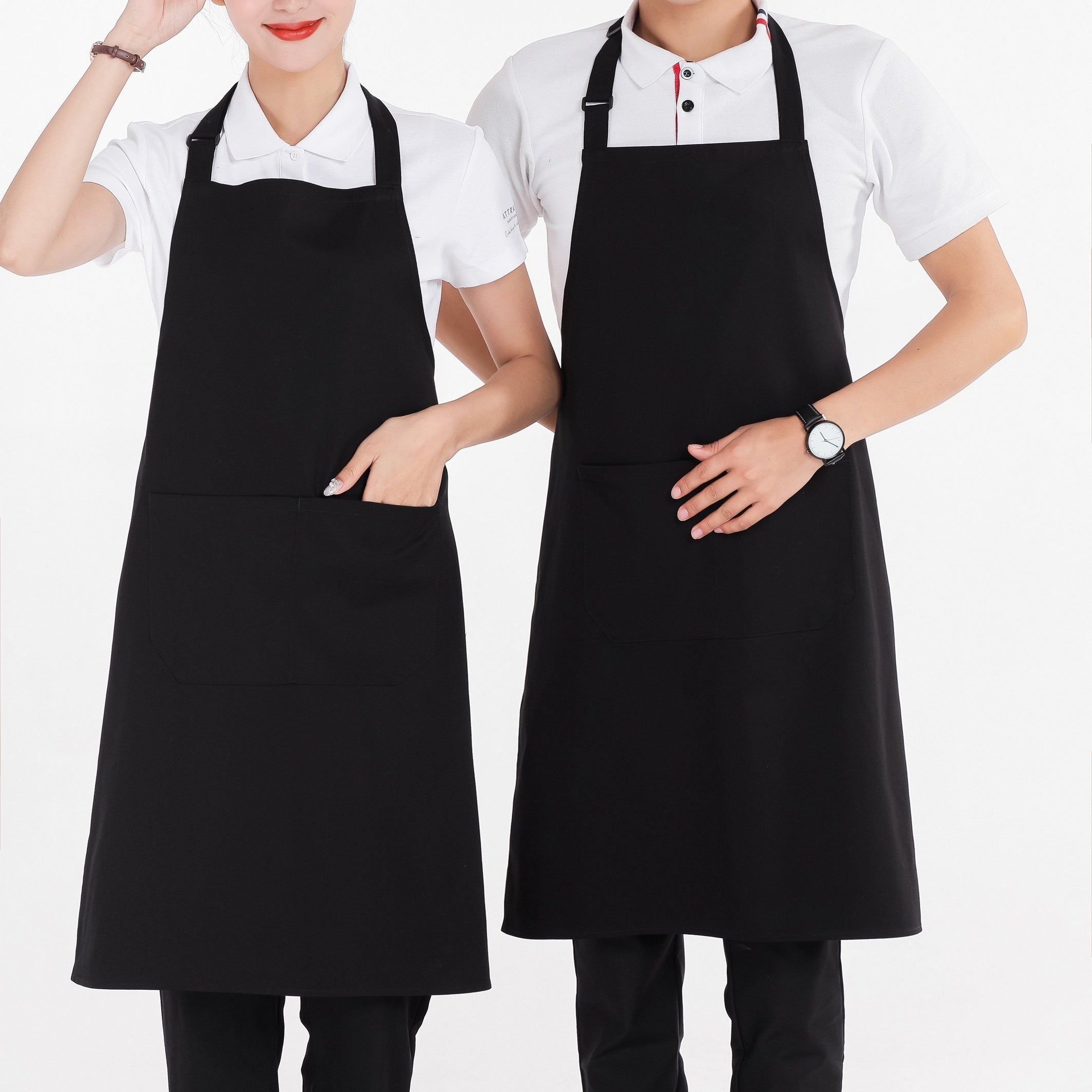 Adjustable Waterproof Cooking Apron Household Solid Apron