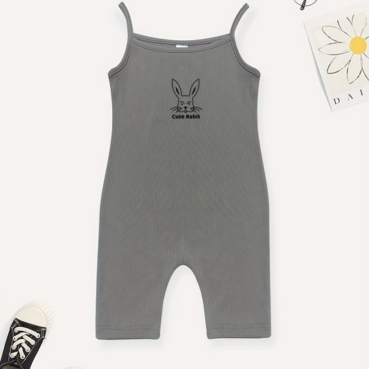 Girls Rabbit Print Jumpsuit Girl Clothing