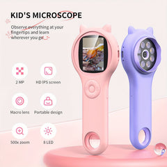 Pocket Handheld Microscope Science Set Outdoor Exploration USB 3 10 Years Old