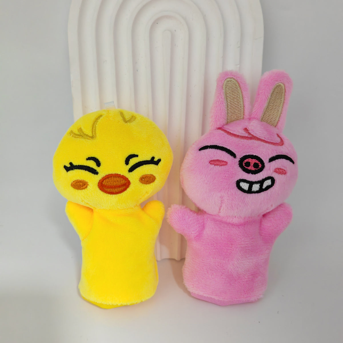 2 Pack Puppy Plush Toy Interactive Dolls Soft Polyester Pet Playful Decor