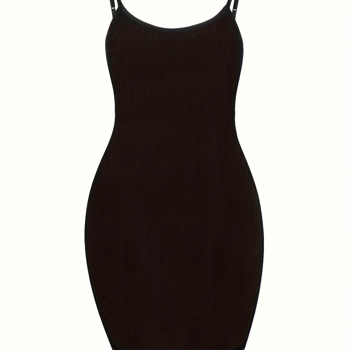 Casual Dress Women's Solid Round Neck Backless Cami Dress