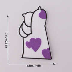 3pcs DIY Dog Paw Iron On Patches Sew On Embroidered Applique For Kids