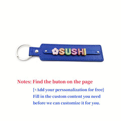 Personalized Pet Memorial Keychain with Rhinestone String - Up to 8 Letters