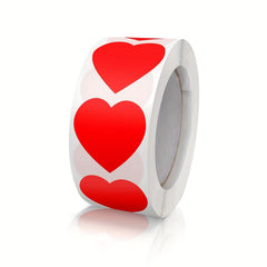 500pcs 2.1inch Red Love Heart Stickers Self Adhesive Wedding Gift Seal Label