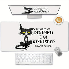 Cat Motivational Quote Rubber Table Mat Mouse Pad