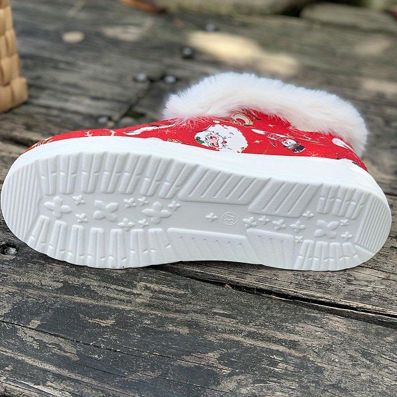 Women's Christmas Snow Boots Plush Comfort & Warmth