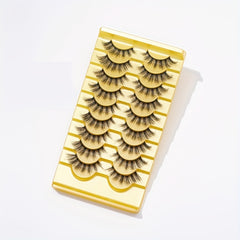 10 Pairs Fluffy Wispy Curly Eyelashes 5 16mm Natural Volume False Lashes