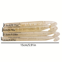 4pcs Large Crochet Hook Set for Sweater Rag Rugs Shawl Scarf Weave