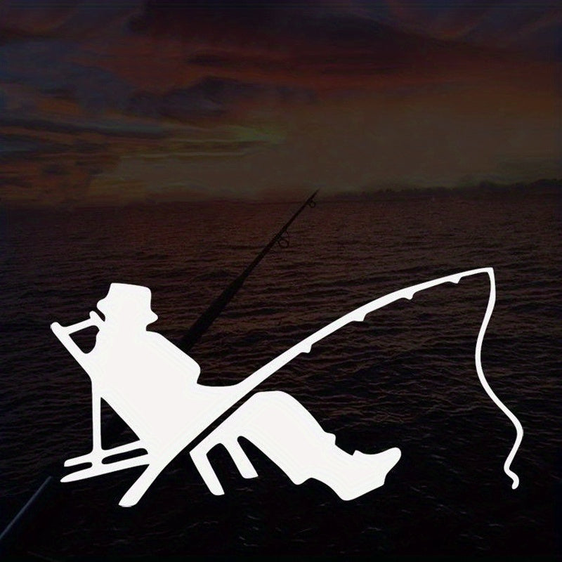 Car Fishing Sticker Decal Small Box Figure Boat Decoration