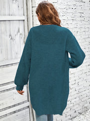 Women's Plus Size Open Front Long Cardigan