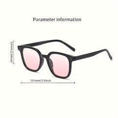 Gradient Brown Blush Frame Sunglasses with Glasses Box