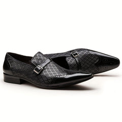 Men's Brogue Slip On Pointed Formal Shoes