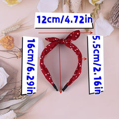 Red Dots Hair Pin Wide Edge Bow Hair Band Hair Accessories
