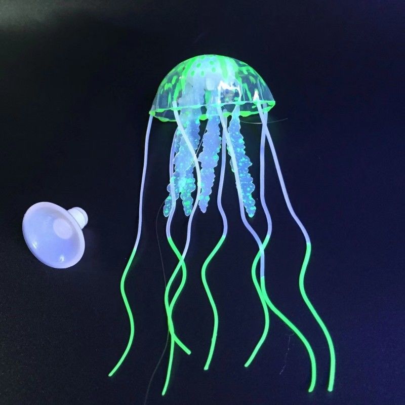 Silicone Glowing Jellyfish for Aquarium Decoration