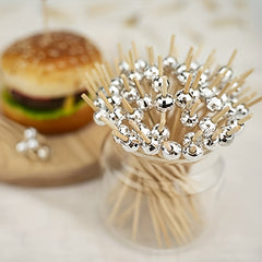 100pcs Fancy Sushi Sticks Disposable Fruit Bamboo Toothpick