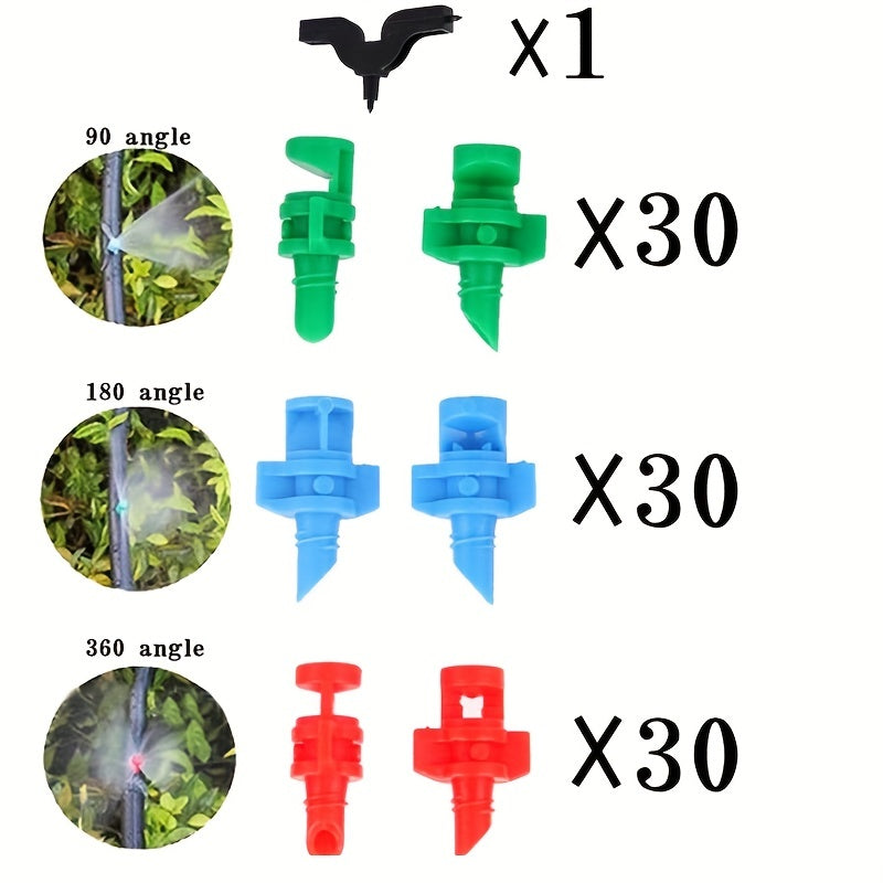 90pcs Micro Garden Lawn Sprinkler Atomizing Water Sprayer